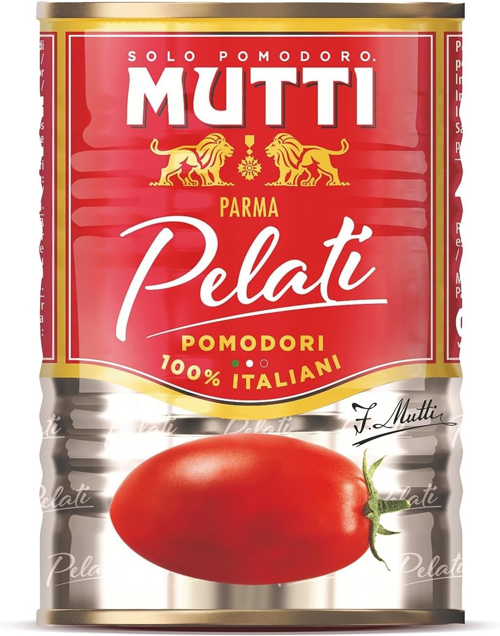 passata di pomodoro mutti confezione da 12 barattoli in vetro da 700 g + omaggio MUTTI Pomodori Pelati, 400g