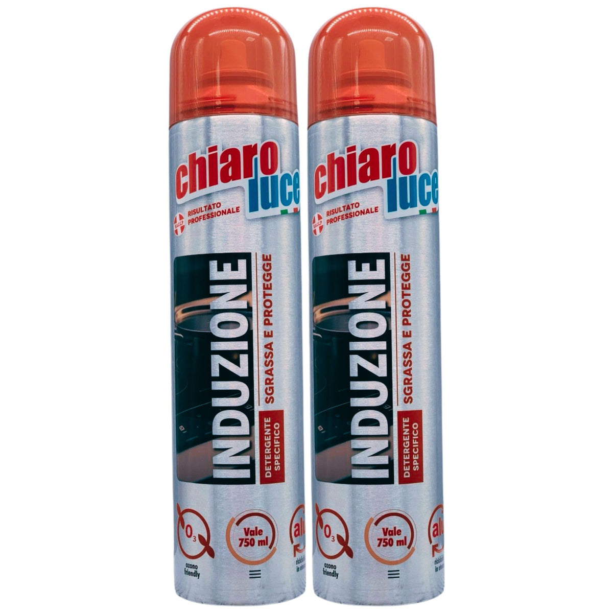 Chiaro Luce Spray Per Piani Cottura a INDUZIONE, Pulito Senza Fatica, Sgrassa Senza Graffiare, Senza Risciacquo 300ml