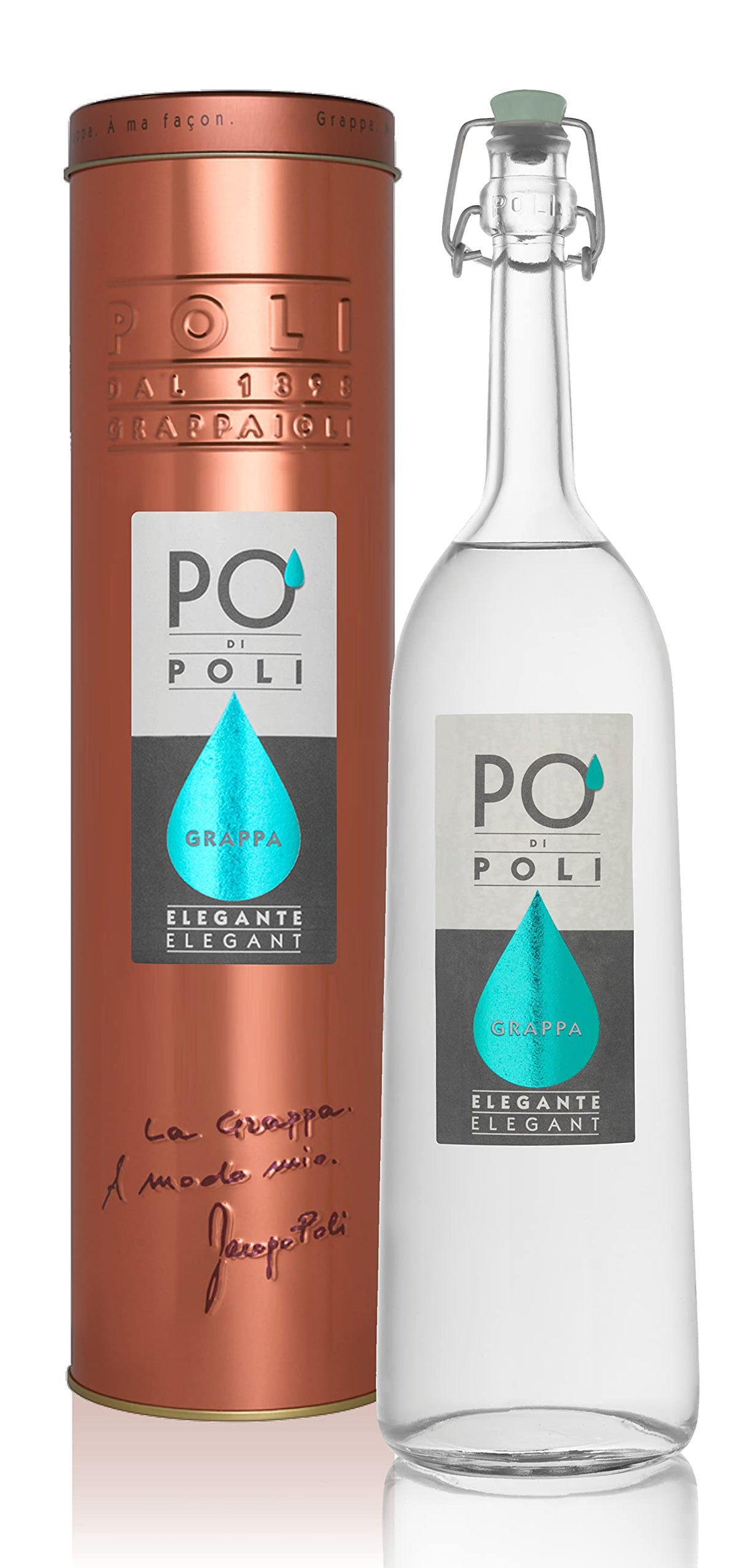 Poli, Grappa Po Elegante (Pinot) Astucciata - 700 ml