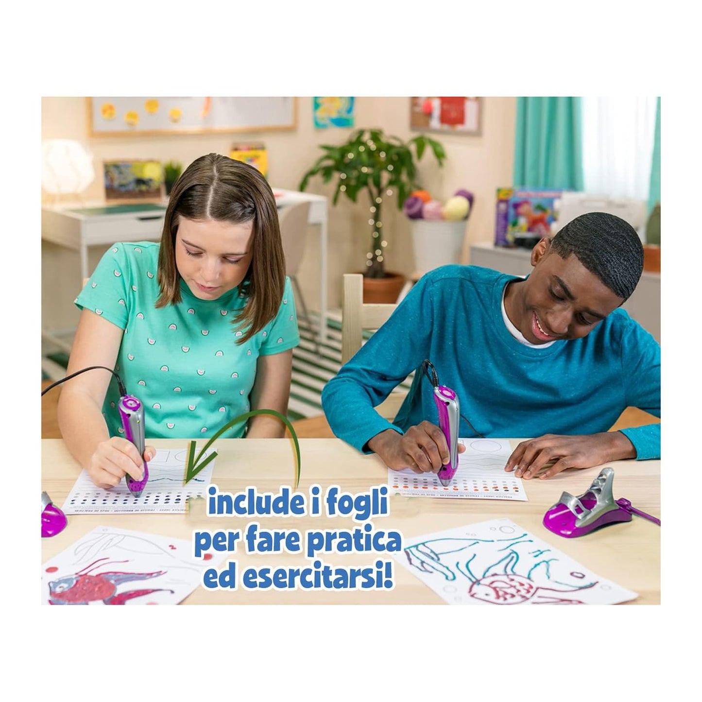 CRAYOLA - Super Pen Unicorno Neon, Gioco per Sciogliere i Pastelli a Cera e Creare Disegni in Rilievo, Attività Creativa e Regalo per Bambini, Età 8+, 25-0510