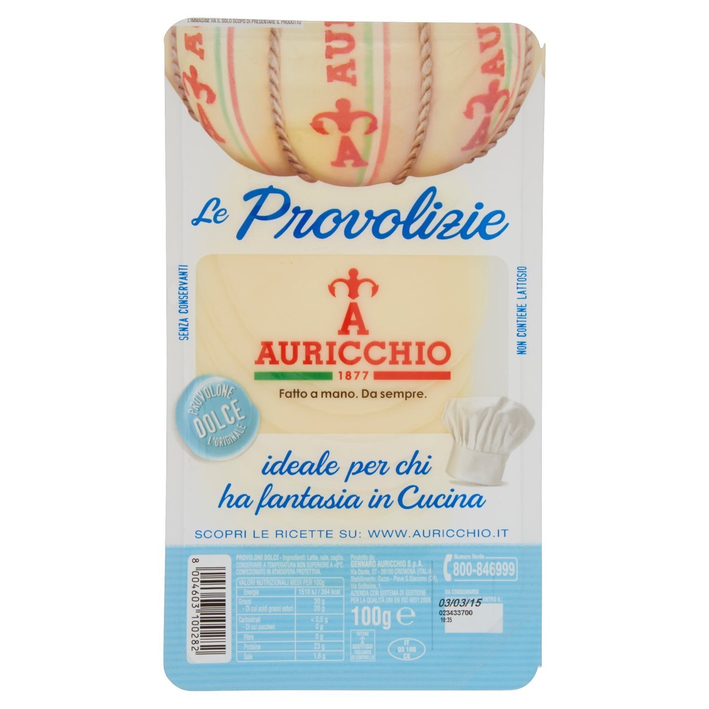 Auricchio Le Provolizie provolone dolce l'originale 100 g