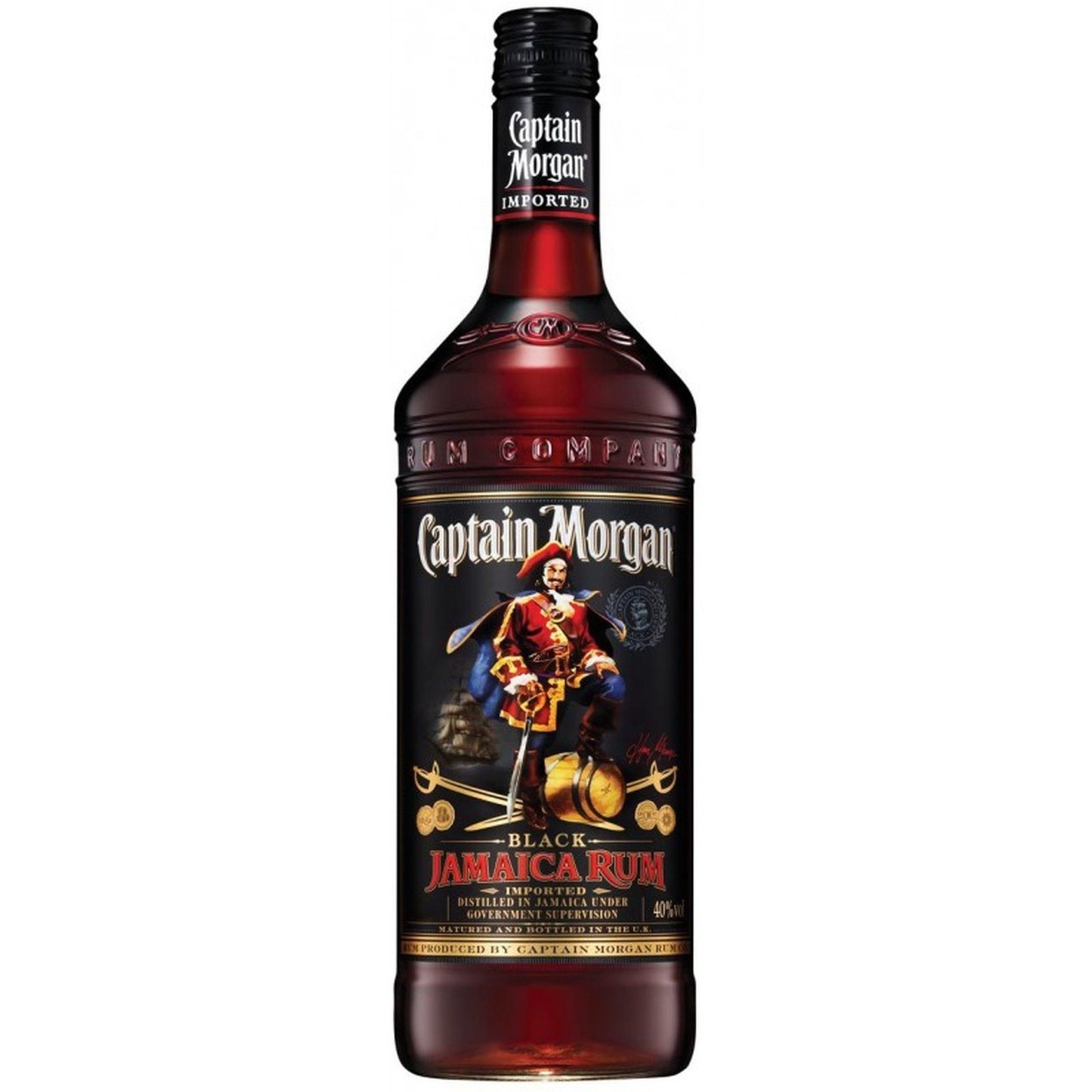 Rum Captain Morgan Black Label Jamaica 40% 1 lt. Rhum