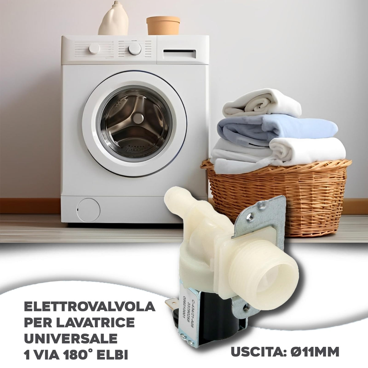 CG94 - Elettrovalvola per Lavatrice Universale 1 VIA 180° ELBI