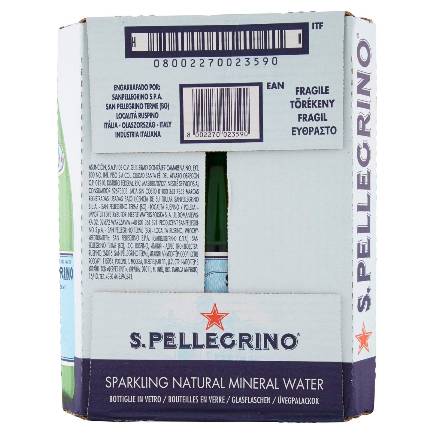 San Pellegrino Acqua Minerale Sanpellegrino Frizzante In Vetro, 750ml