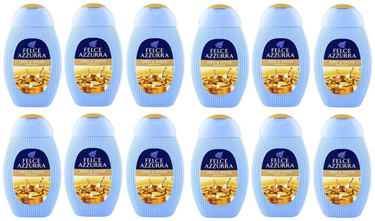12x Felce Azzurra Oro Gel da Doccia - Doccia Gel Bagnoschiuma 250ml