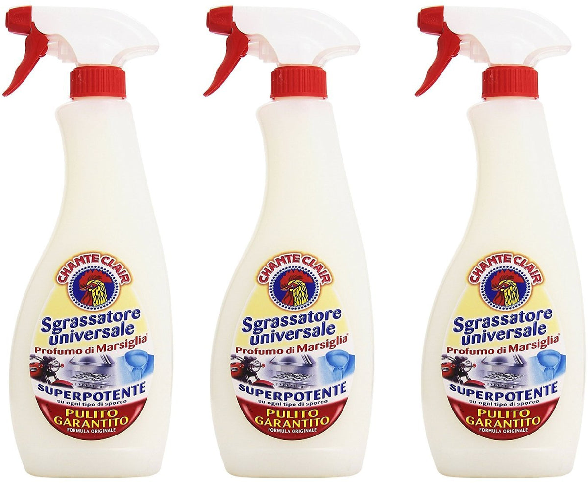 Chante Clair - set da 3 Sgrassatori universali superpotenti, 750 ml