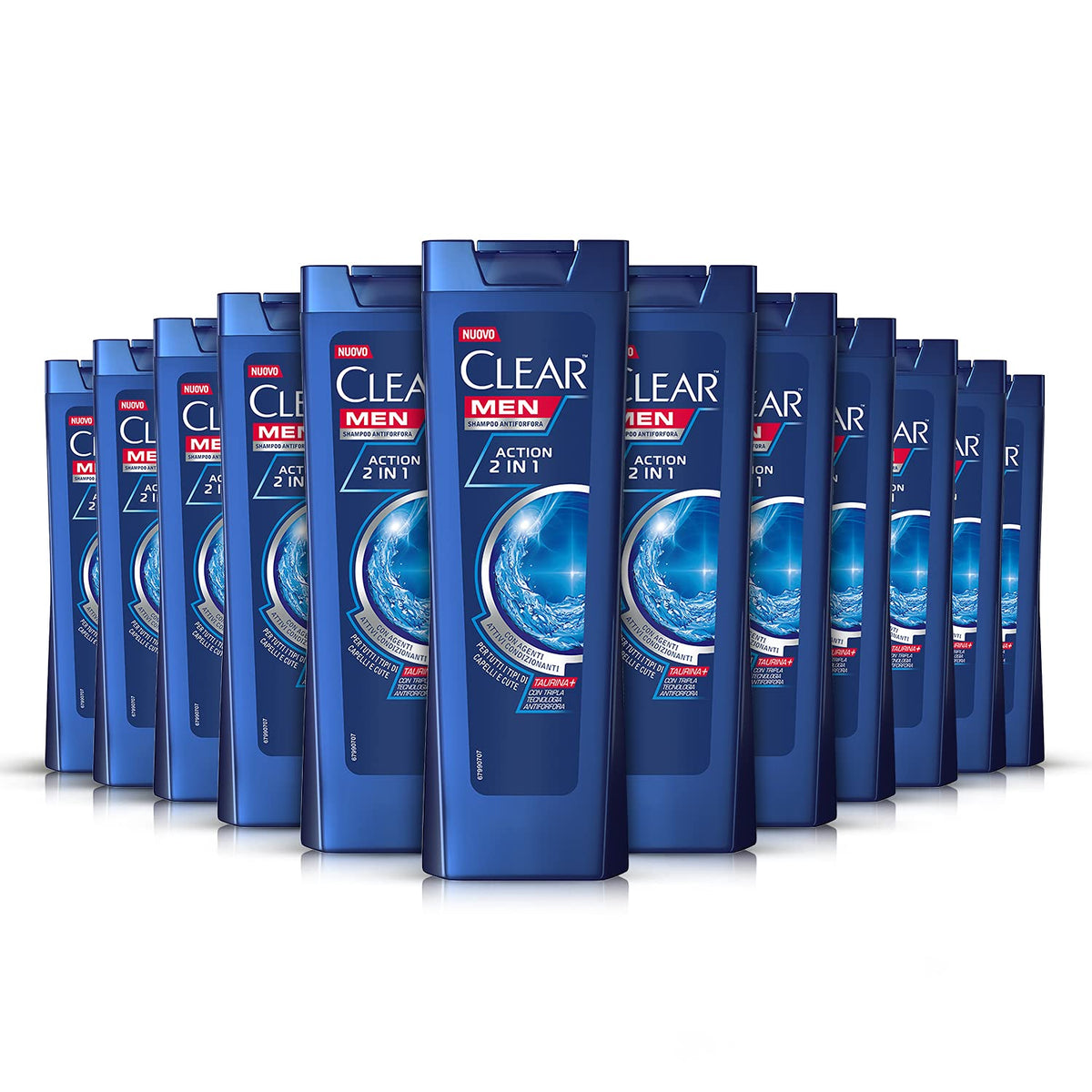 Clear Shampoo Action 2in1, confezione risparmio 12 x 225 ml
