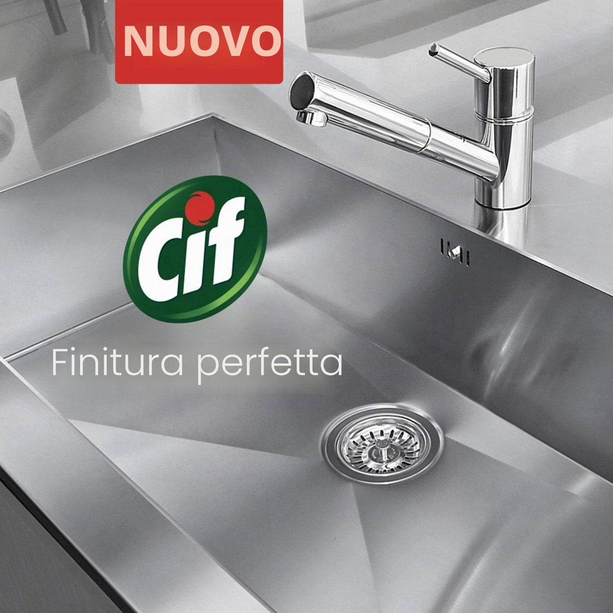 Cif Spray detergente per acciaio inox, 435 ml