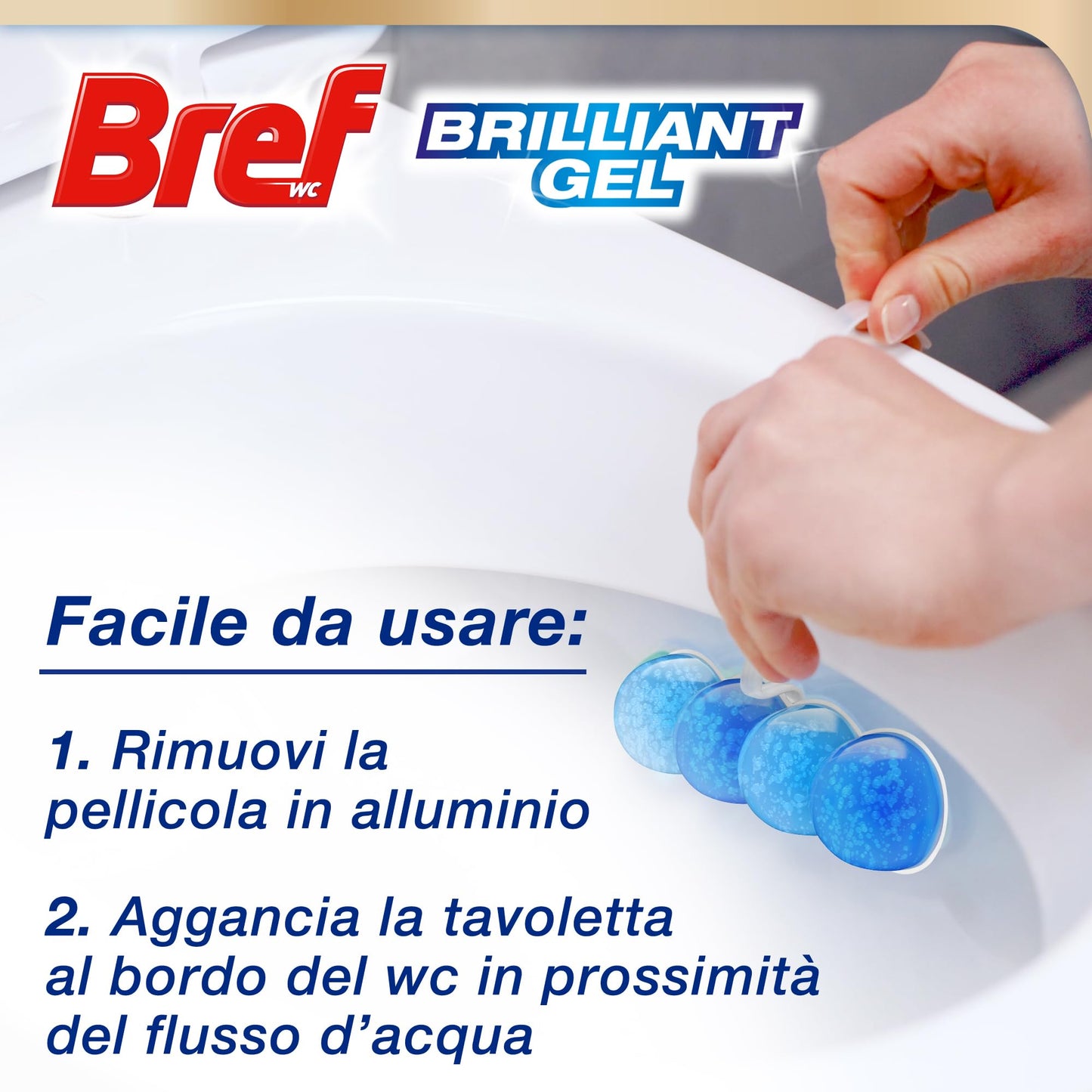 Bref Brilliant WC Forza Artica, 7 Confezioni