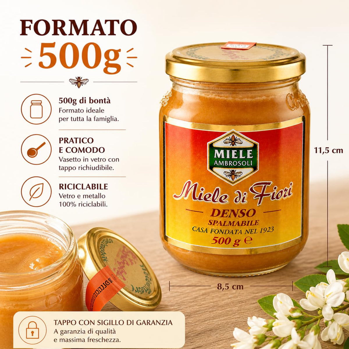 Ambrosoli Vasetto Miele Denso gr.500