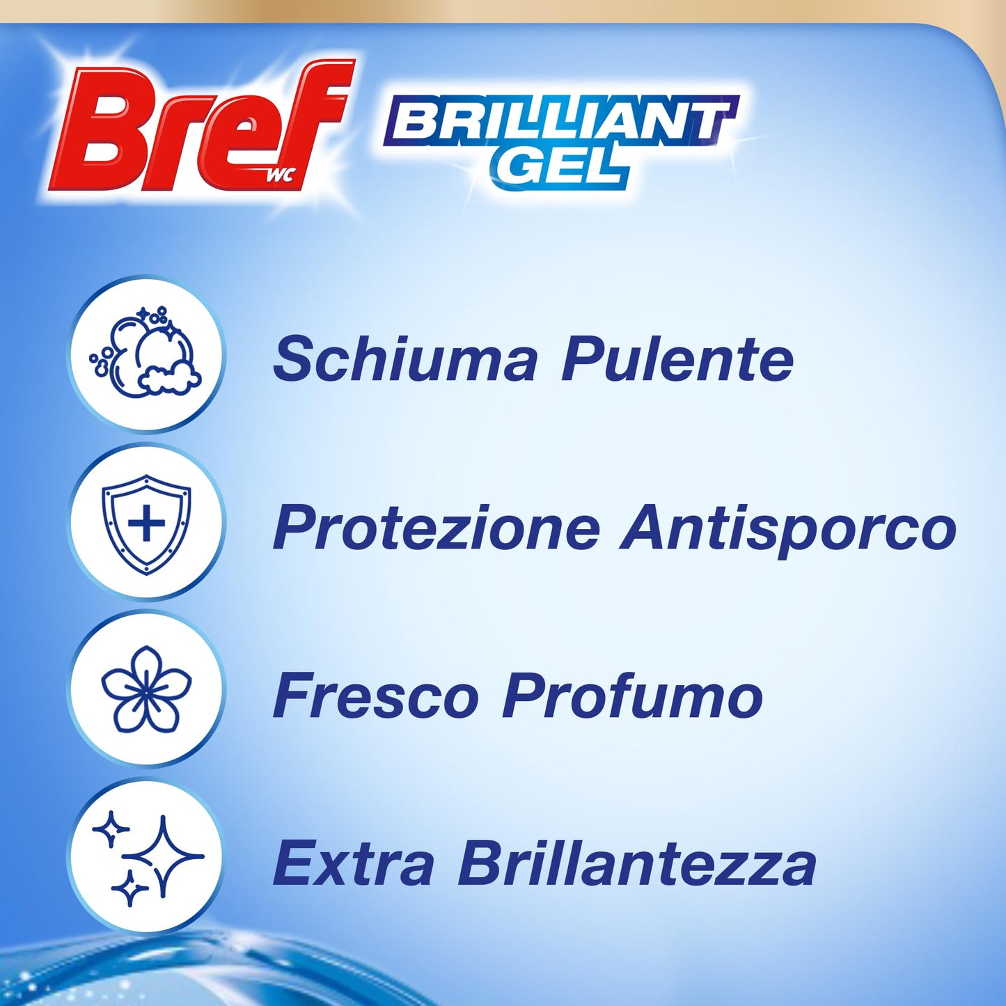 Bref Brilliant WC Forza Artica, 7 Confezioni