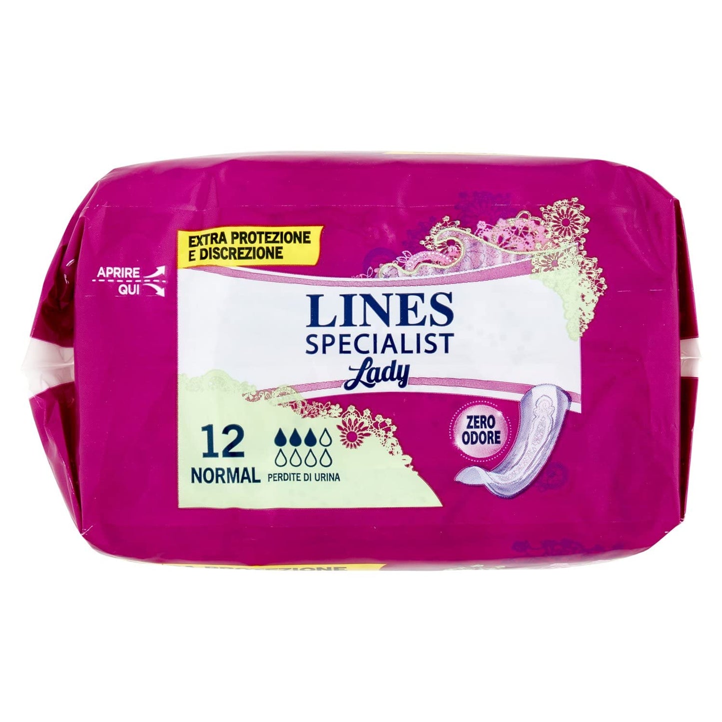 72 Assorbenti Lines Specialist Normal Donna normale per perdite di urina
