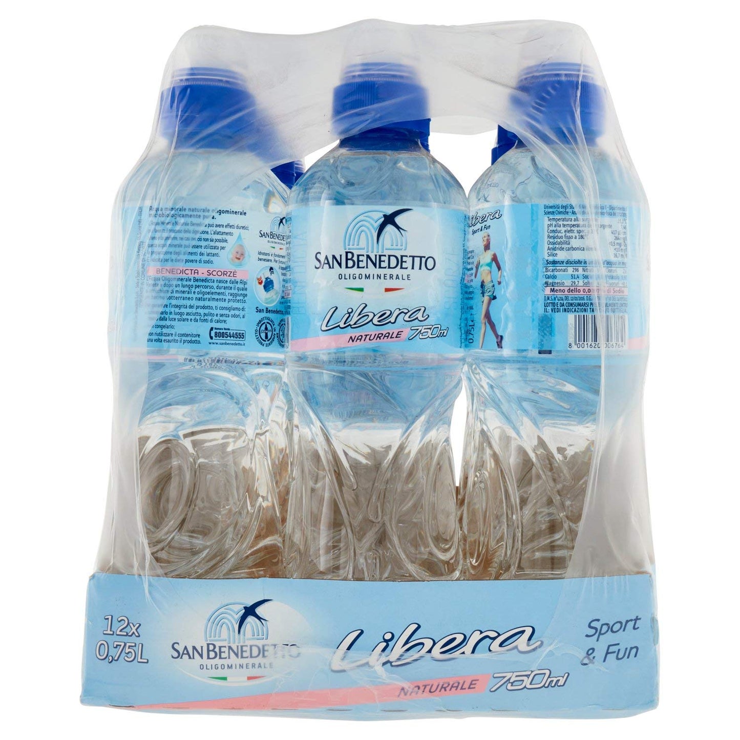 San Benedetto Acqua Minerale Naturale Libera, 75cl
