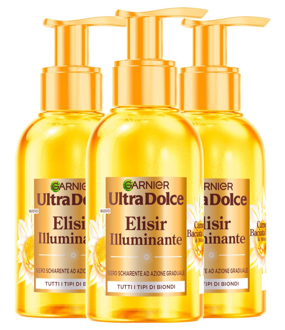 Garnier Ultra Dolce Camomilla Baciata dal Sole e Miele di Fiori per Capelli Biondi a Scelta