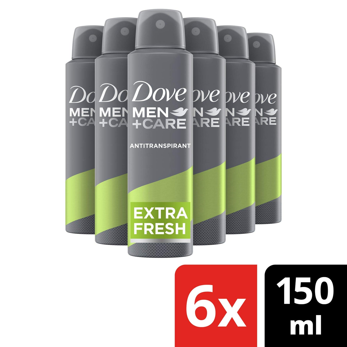 Dove Men + Care Deo Spray Extra Fresh anti-traspirante LOT DE 6