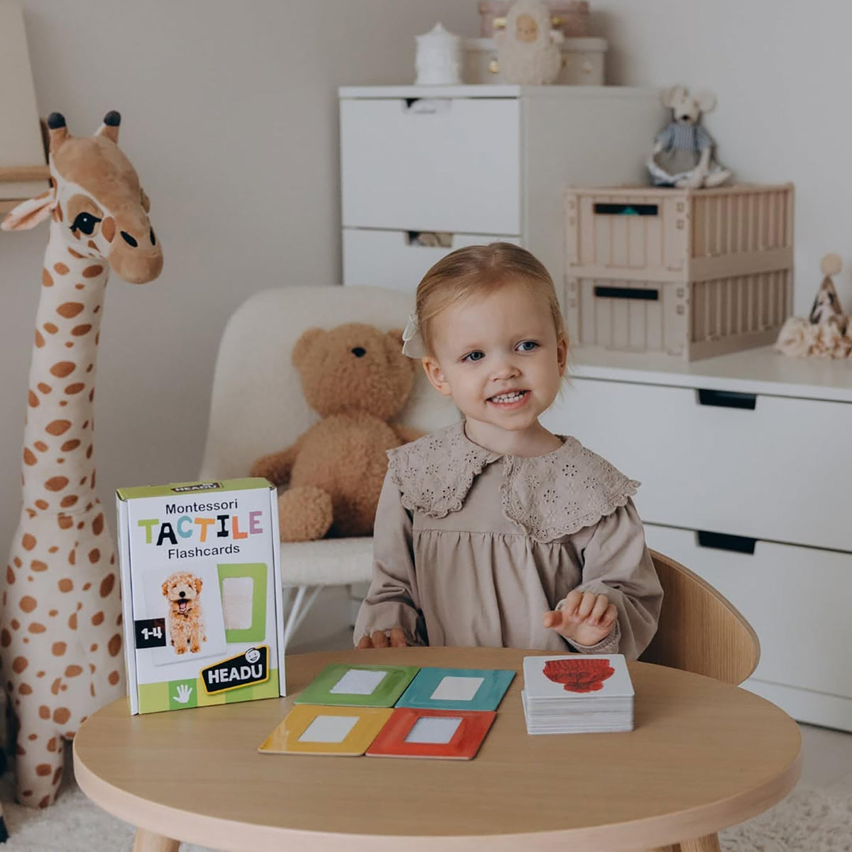 Headu Flashcards Tactile Montessori Osserva Tocca E Senti