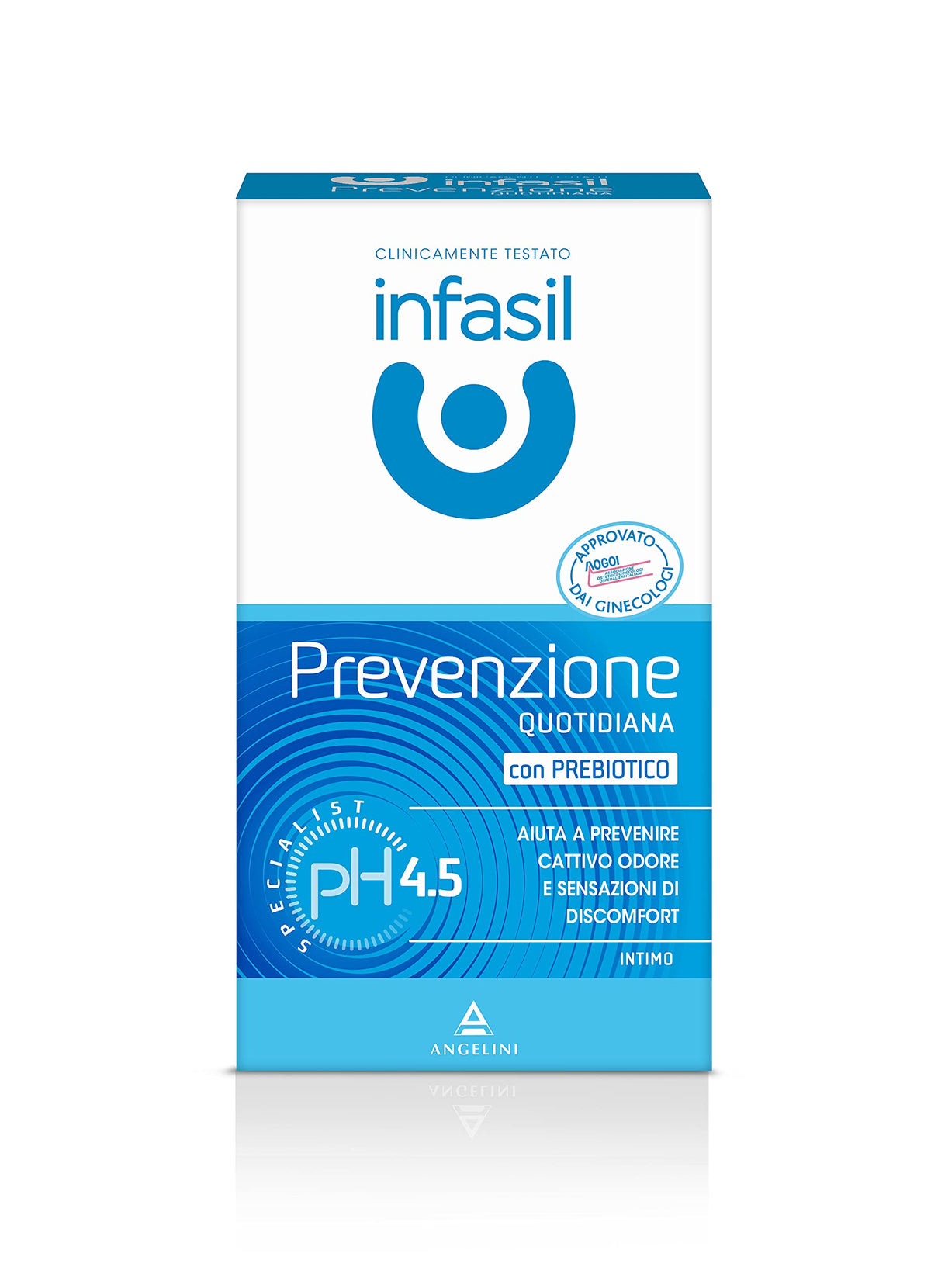 Infasil, Detergente Intimo Prevenzione Quotidiana pH Specialist, Detersione Delicata con Prebiotico per Problemi di Cattivo Odore Intimo, Formula a pH 4,5 Acido, Clinicamente Testato, 200 ml