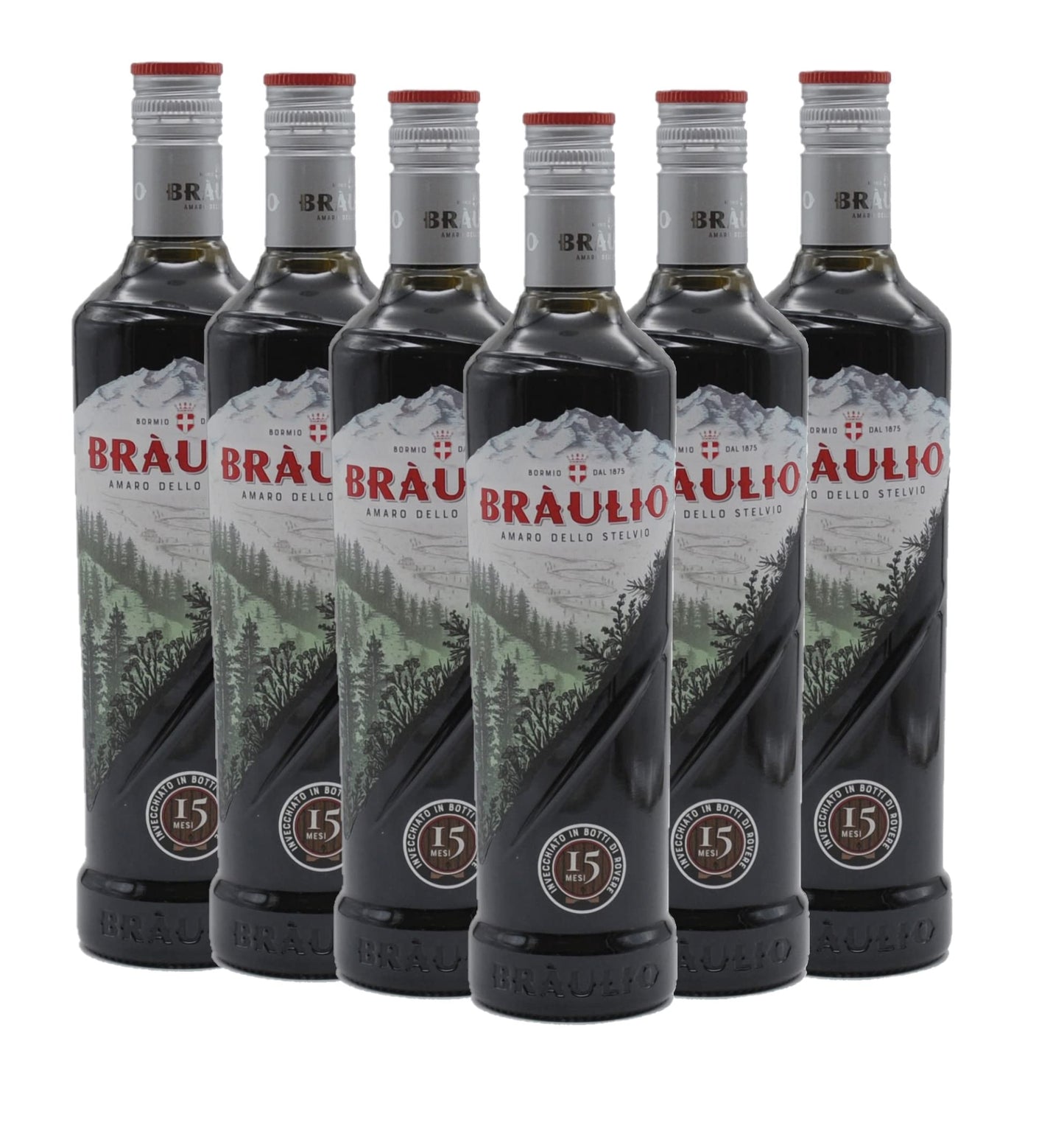 Amaro Braulio [ confezione da 6 bottiglie da 700 ml ]