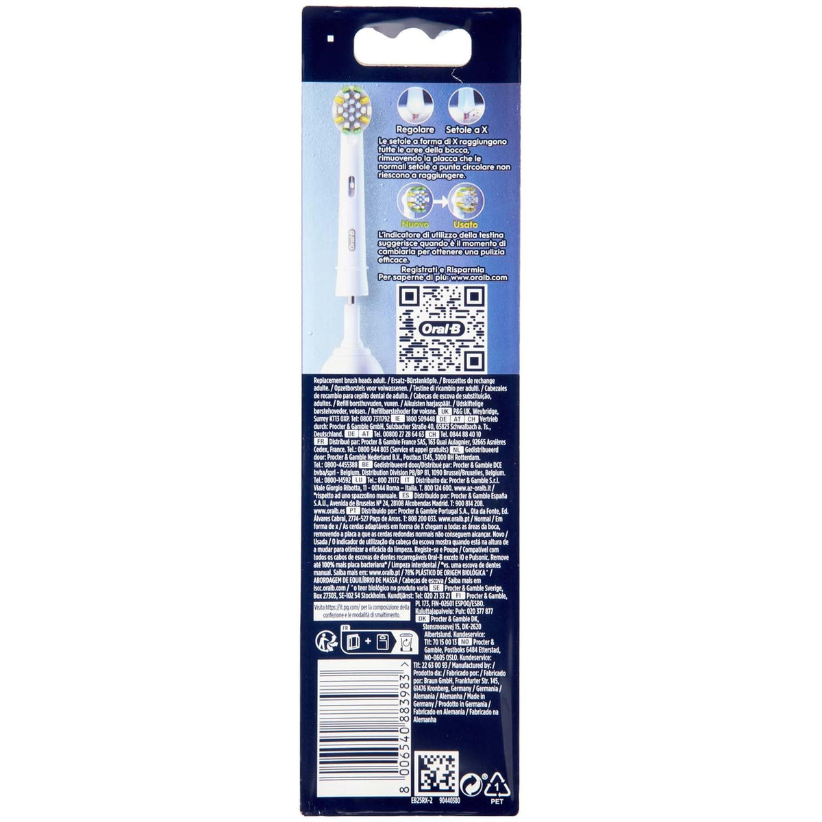 ORAL B PRO FLOSS ACTION RICAMBIO 2 PEZZI per SPAZZOLINO ELETTRICO
