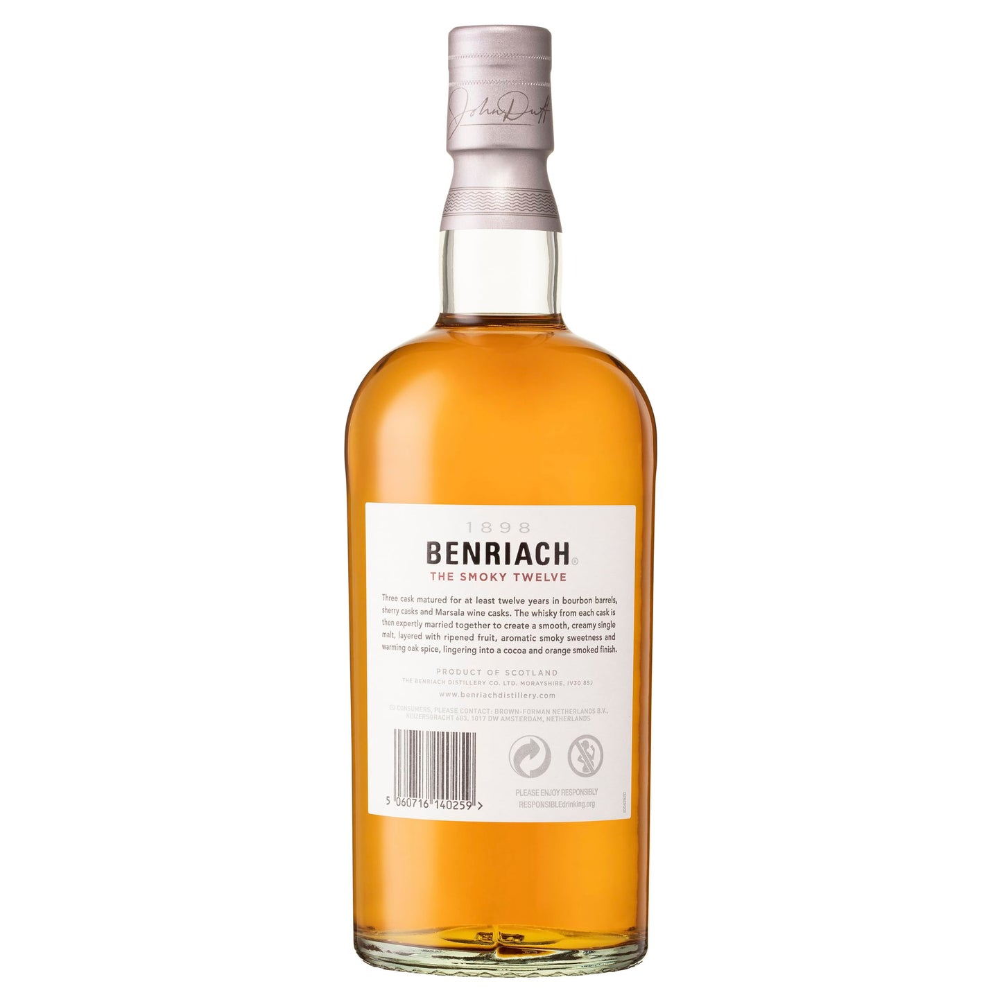 BenRiach The Smoky Twelve Single Malt Scotch Whisky - 700 Ml