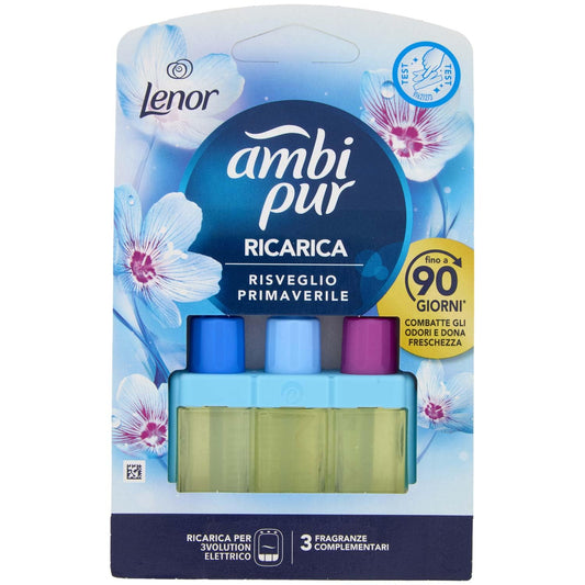 Ambi Pur Ricarica Lenor 3vol Risveglio Primaverile, 20ml