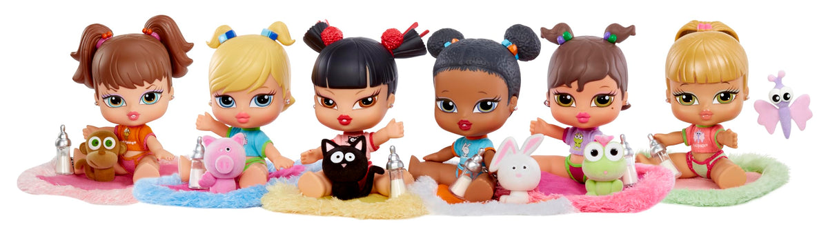 Bratz Babyz - Bambola Alla Moda da Collezione - Meygan - Con Abiti Veri e Animale Domestico - Giocattolo per Bambini