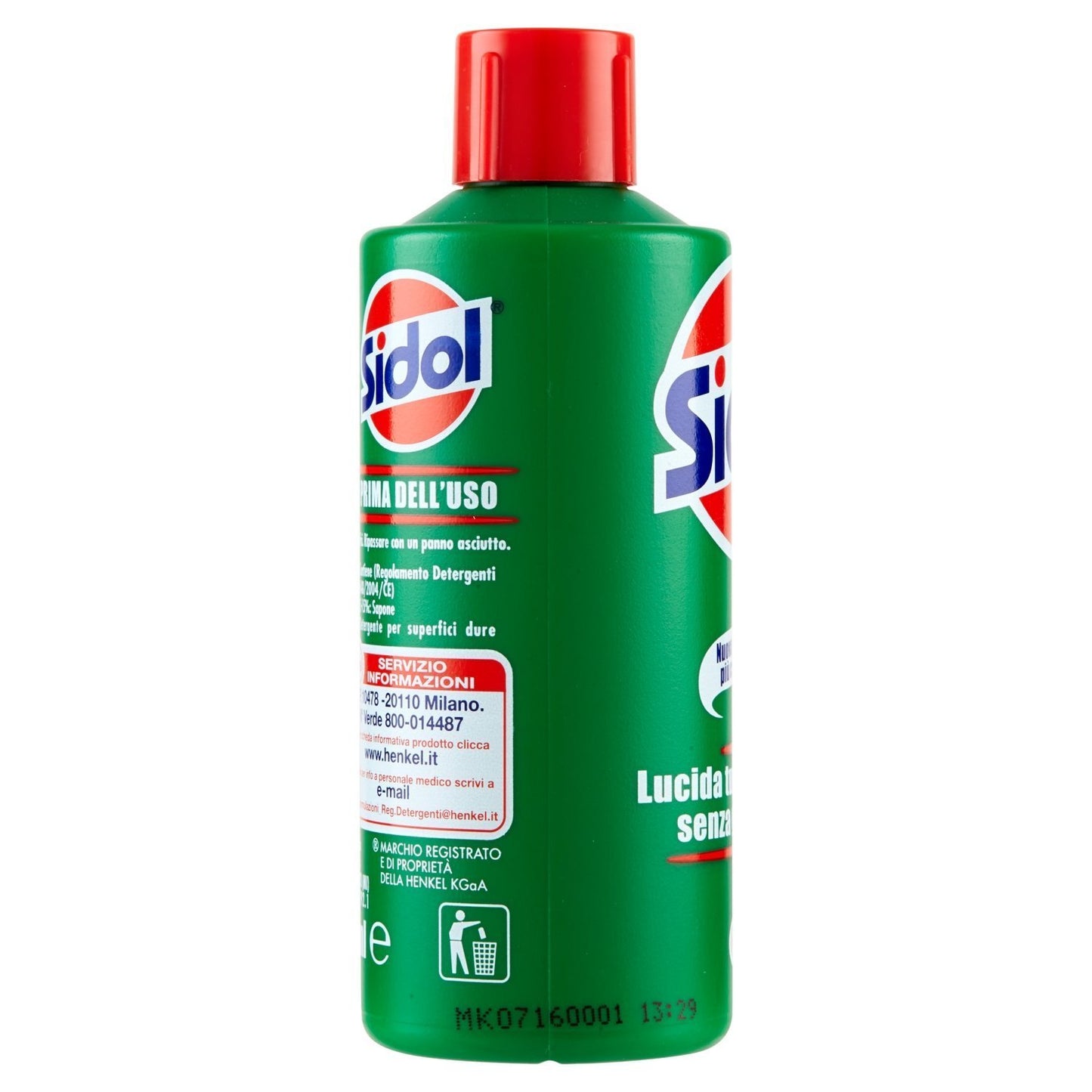 6 x Sidol Lucida Tutti i Metalli Senza Graffiare 150ml