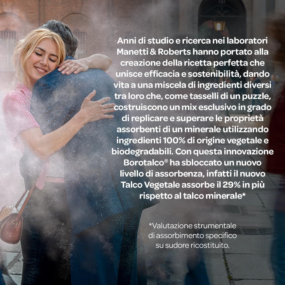 Borotalco, Deodorante Spray Invisibile Azzurro, Formula Senza Alcool con Talco Effetto Barriera, Cattura e Non Trasferisce Aloni, 48h di Efficacia, Profumo Fresco Oceanico - 1 Flacone da 150 ml