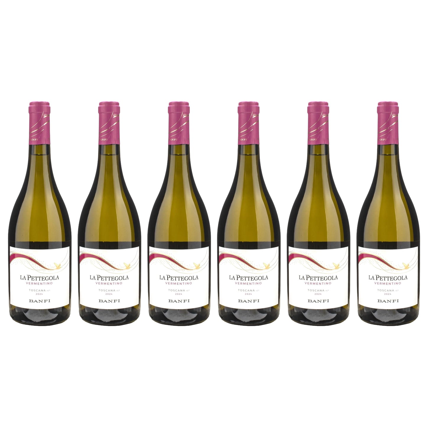 Banfi | Vino Bianco La Pettegola | Vermentino Annata 2024 | Confezione da 6 Bottiglie da 750ml
