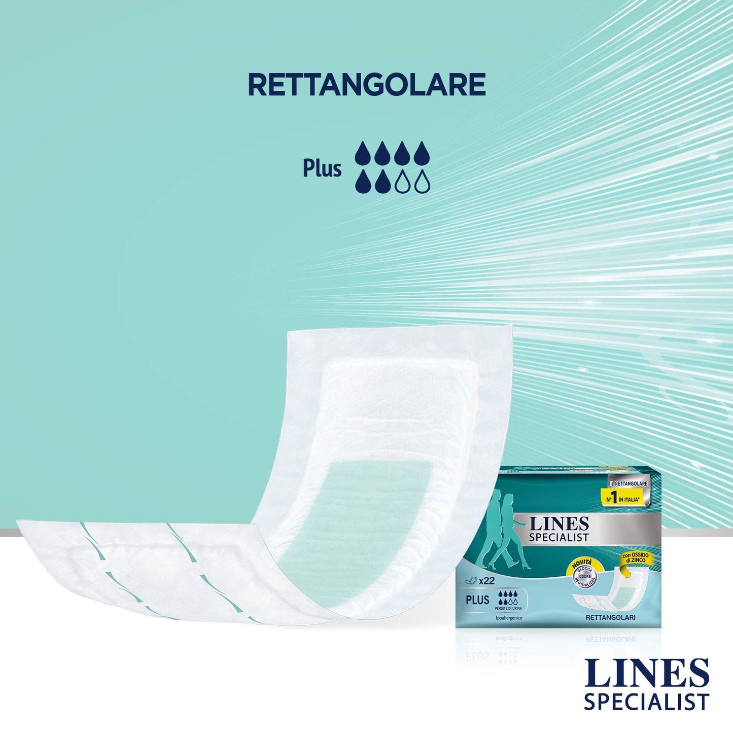 LINES SPECIALIST PLUS RETTAGOLARE, Confezione da 88 Pezzi