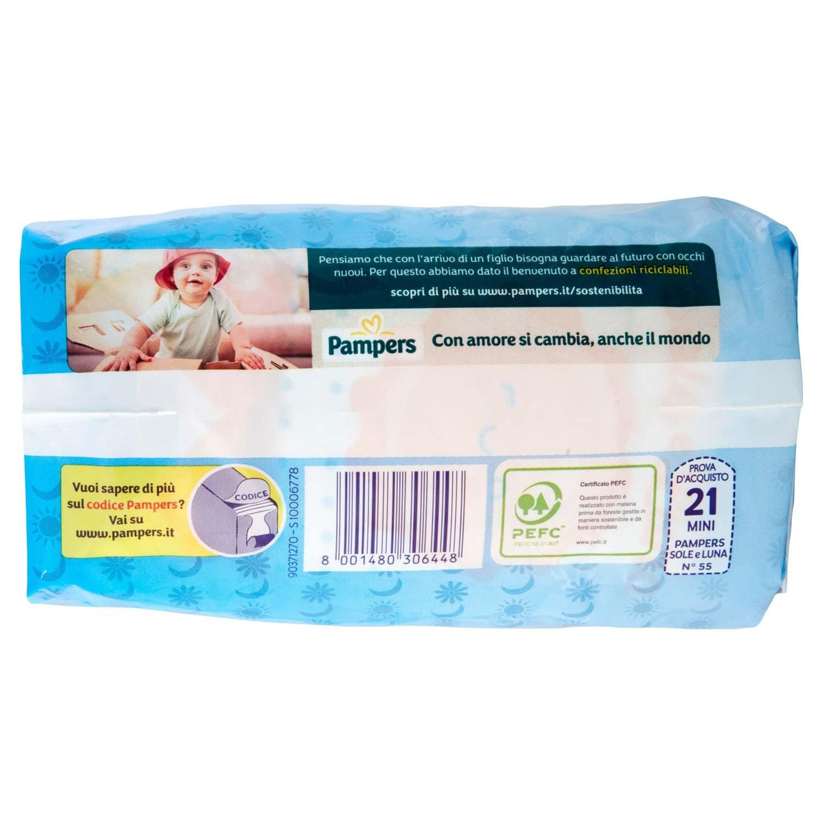 PAMPERS SOLE E LUNA MINI x21