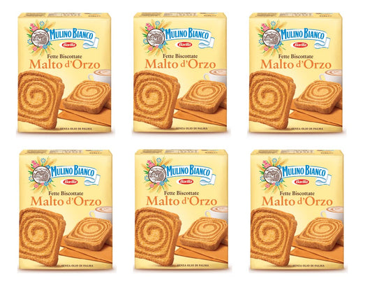 6 X Mulino Bianco grassi biscotti gerstmalt 315 G orzo cipolla biscotti rosso