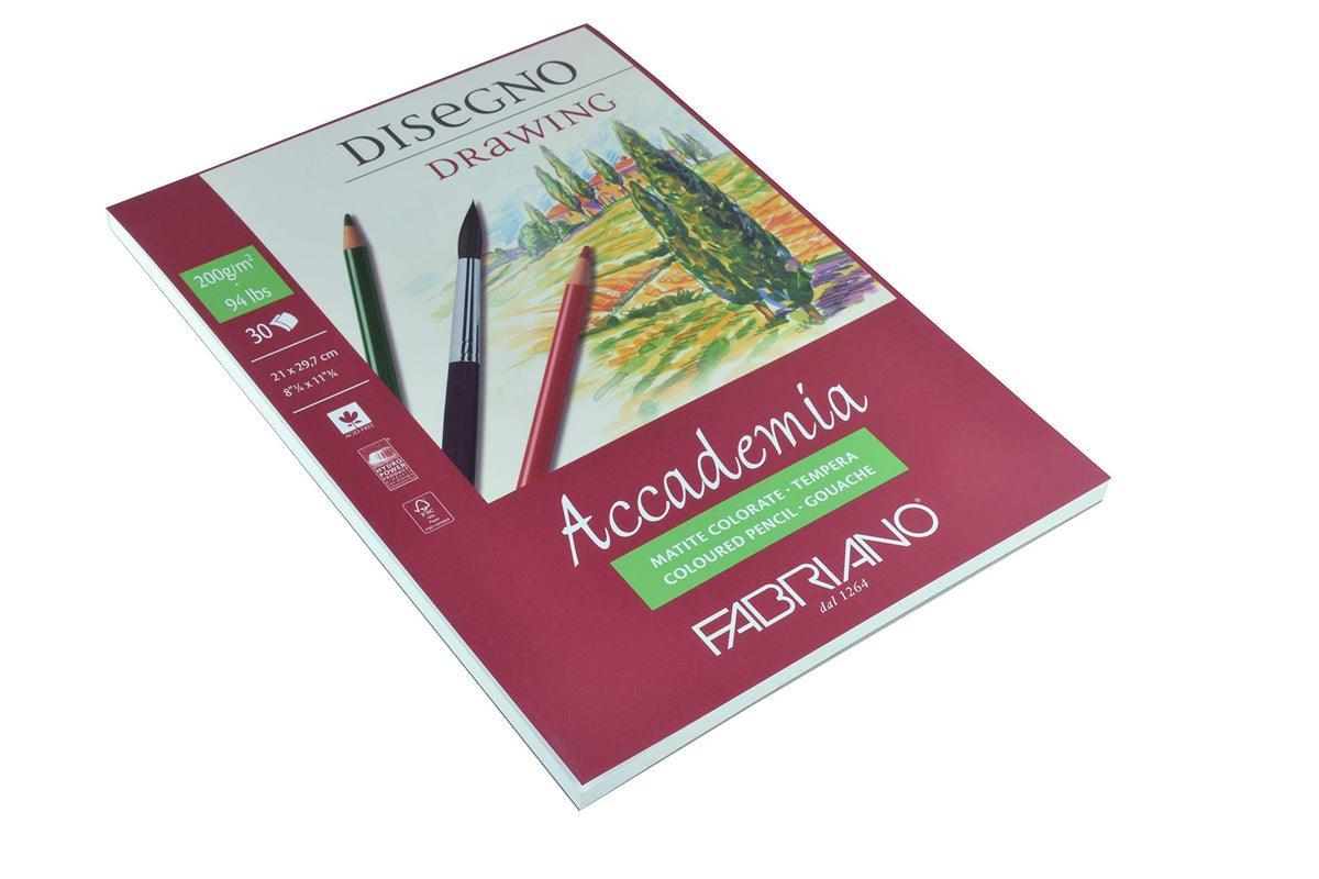 Fabriano Accademi Dess carta da disegno A4 21 x 29,7 cm bianco