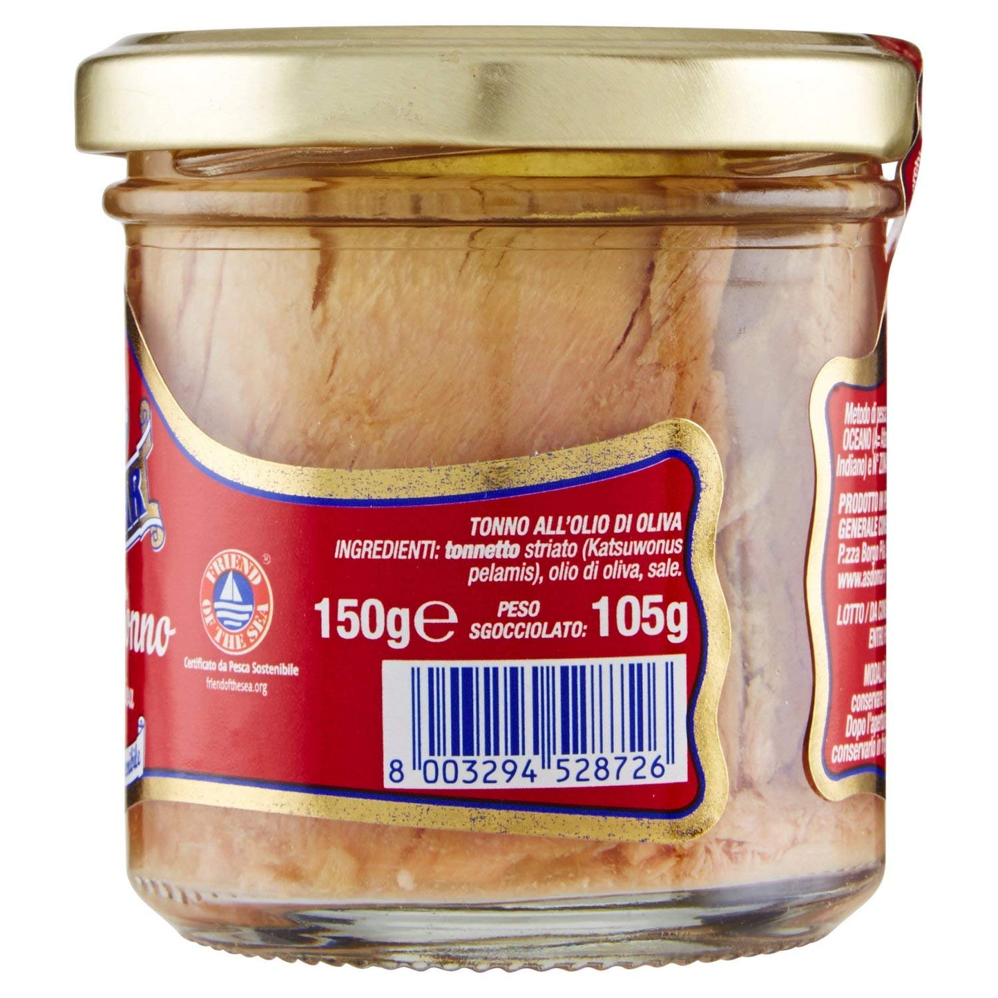 Asdomar Filetti di Tonno all'Olio di Oliva, 150g