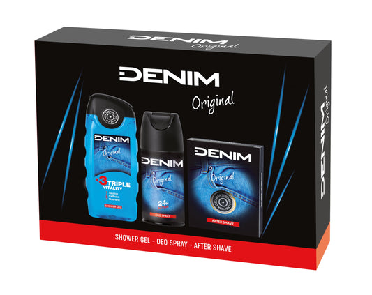 Denim Conf.Tripack Orig.A/S+Shower+Deo