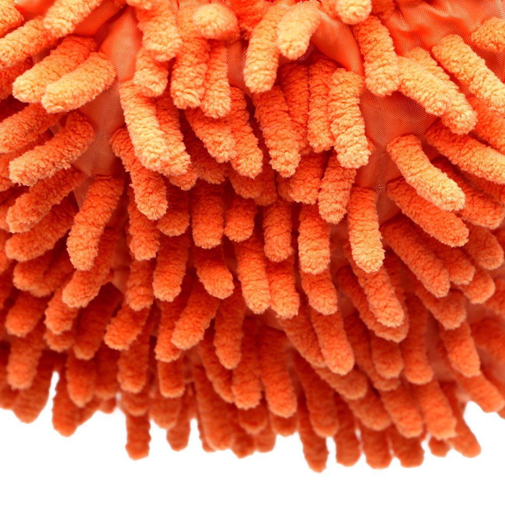 NOPNOG auto pulizia lavaggio guanti in ciniglia e panno in microfibra per pulizia arancione