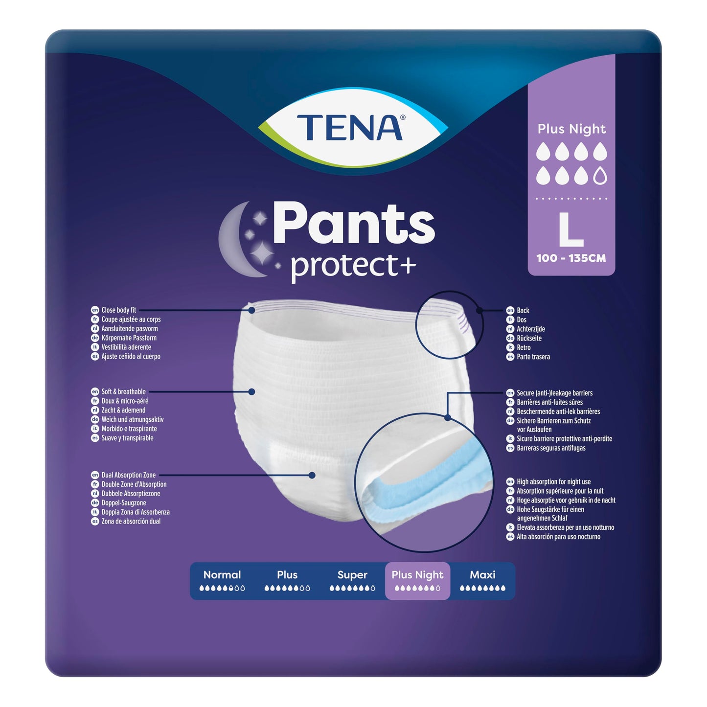 Tena Assorbenti Pants Plus Night Large, 12Pz