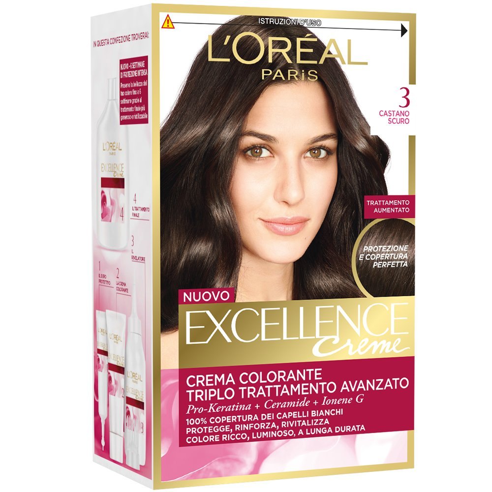 EXCELLENCE Crema Colorante Castano Scuro 3 40 Ml
