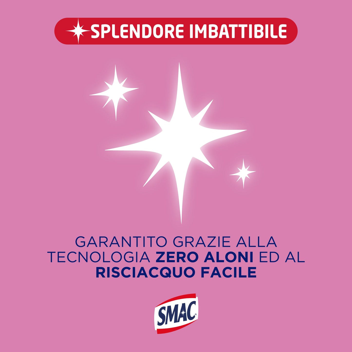 Smac - Sgrassatore con Candeggina, Detergente Spray con Azione Sgrassante e Igienizzante, Splendore Imbattibile, 650 ml x 12 Pezzi