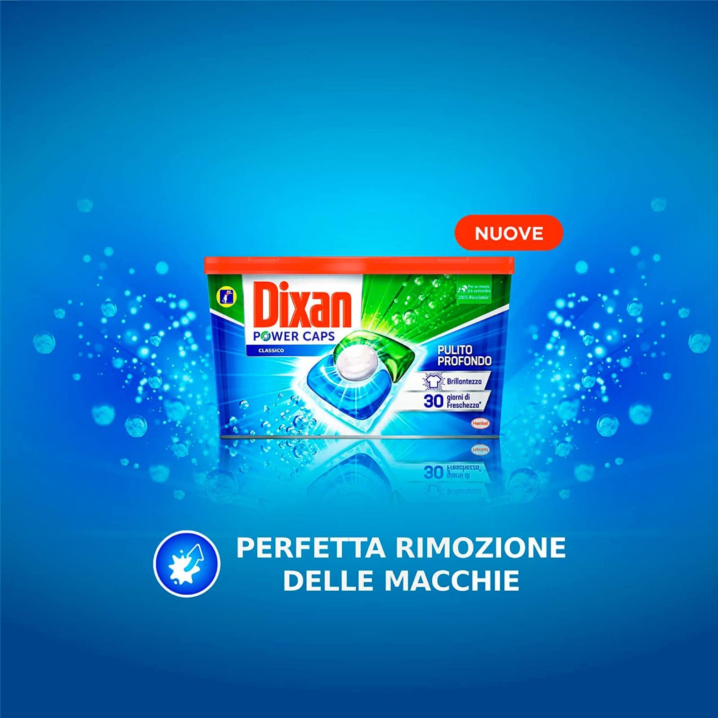 2x Dixan Power Caps Classico Detersivo in Capsule per Lavatrice