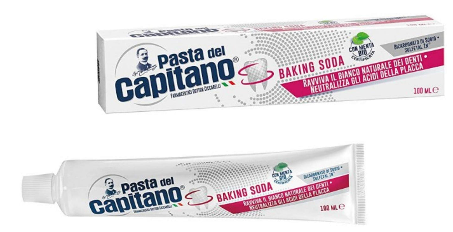 Pasta Del Capitano Dentifricio Baking Soda, 100ml