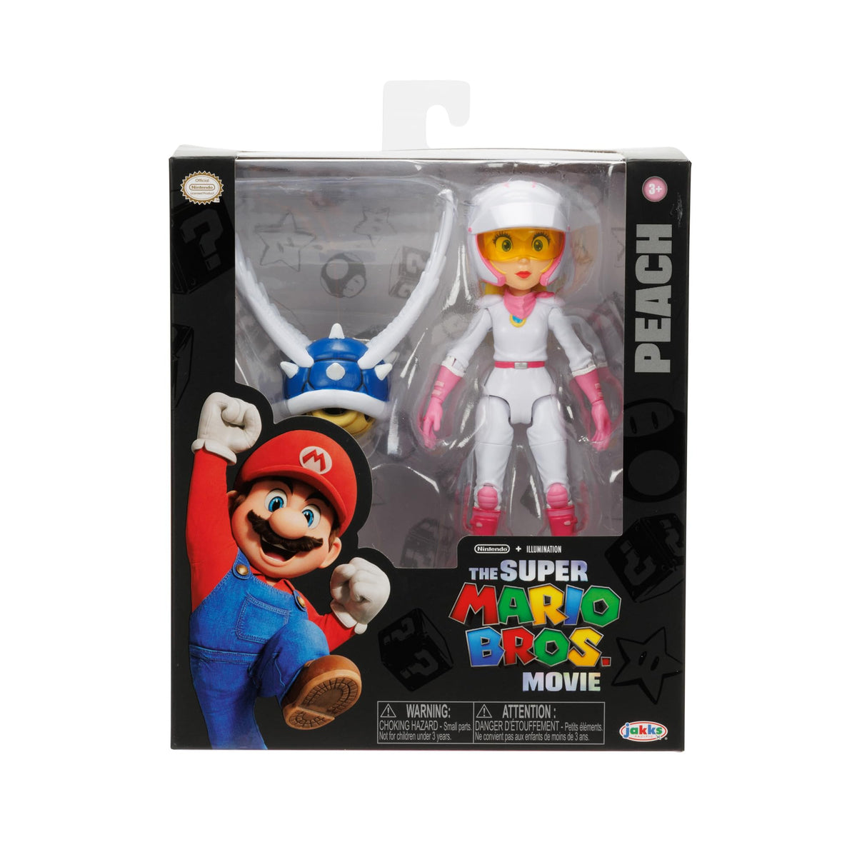 Nintendo Super Mario Movie – Action figure di Biker Peach alta 13 cm, articolata ed estremamente dettagliata, con guscio spinato alato. Direttamente dal film! Per bambini e collezionisti