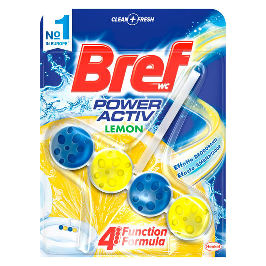 Bref poter attivo limone Cesto WC-Confezione di 2 x 50 gr-Totale: 100 g - [confezione da 23]