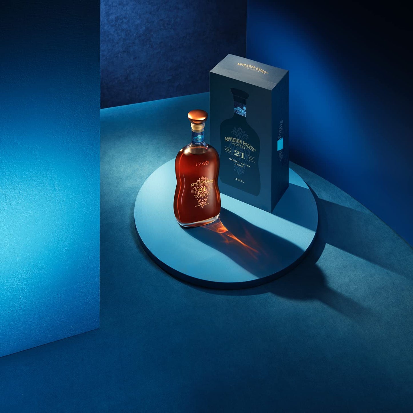 Appleton Estate - Rum Giamaicano Invecchiato 21 Anni, Nassau Valley Casks, Astucciato, 70cl, 43% Vol