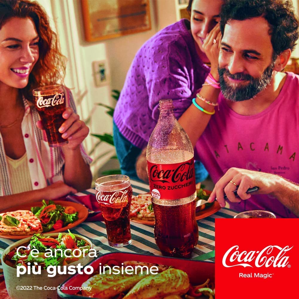 6 X Cola-Cola Senza Caffeina bevande gassate PET 1,5 litri di coke senza caffeina analcolica