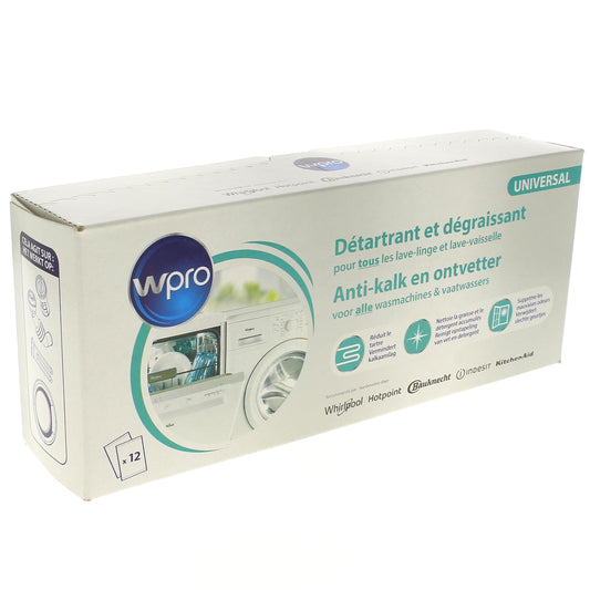 Detartrant Wpro X12 Referenza: 484000008801 per Lavatrice W-pro