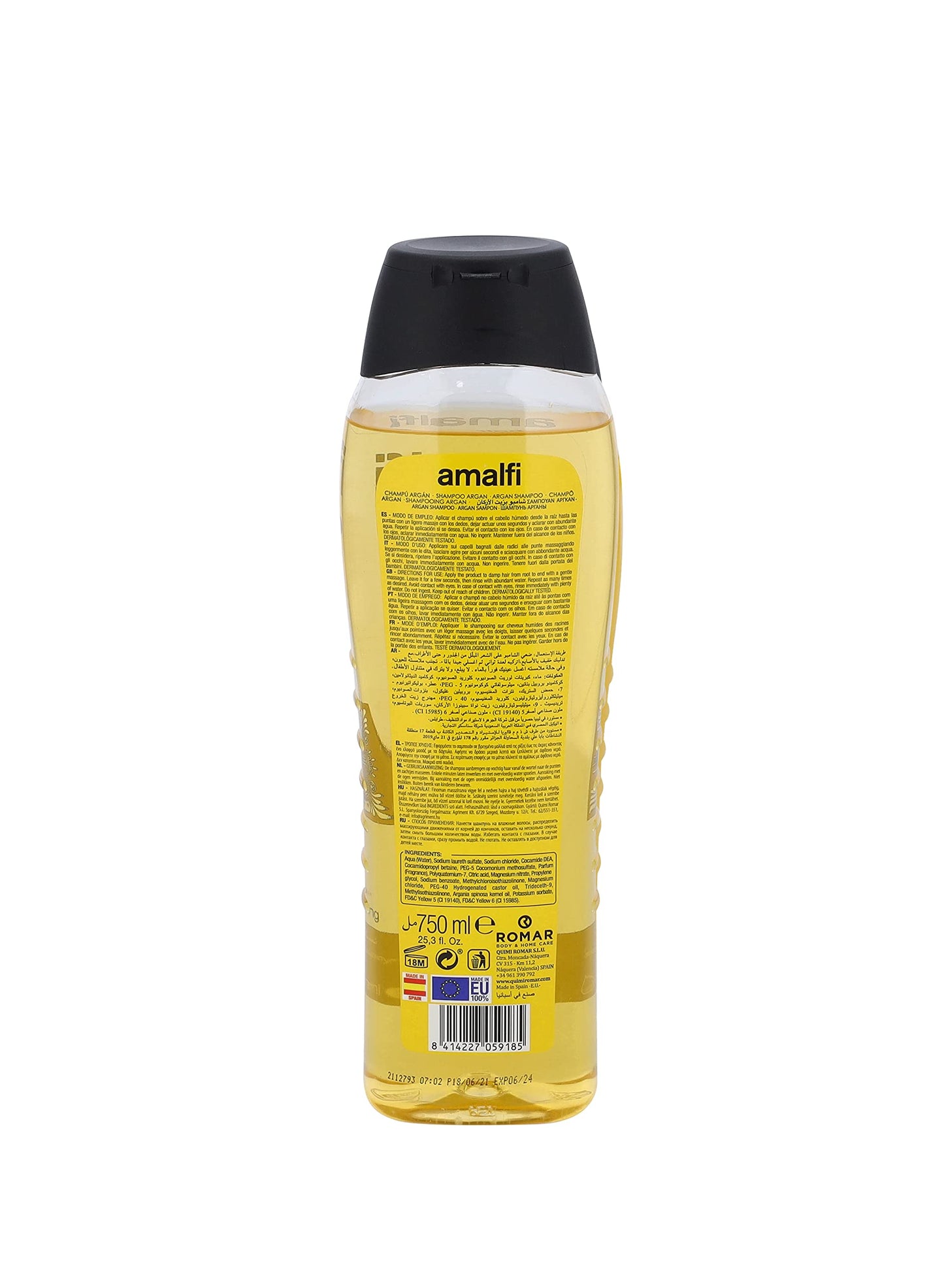 SHAMPOO ARGAN 750 ML AMALFI