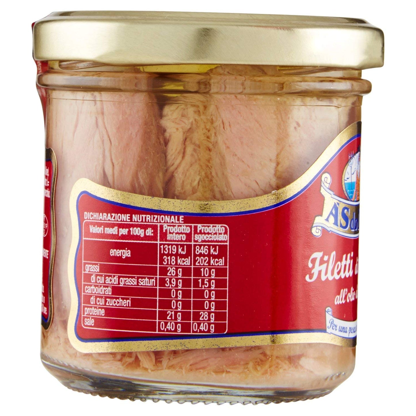 Asdomar Filetti di Tonno all'Olio di Oliva, 150g