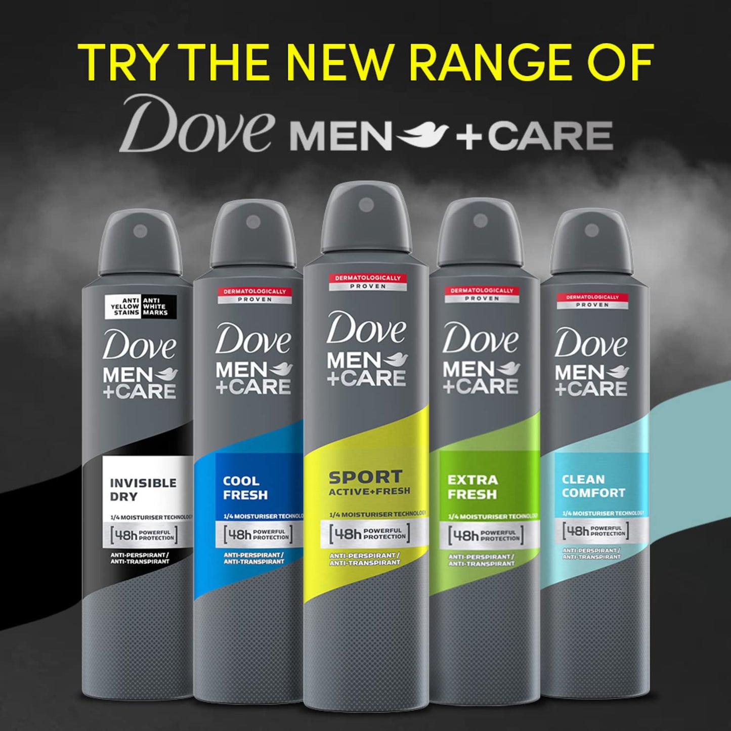Dove Men+care Sport Active Spray, 250 Millilitro