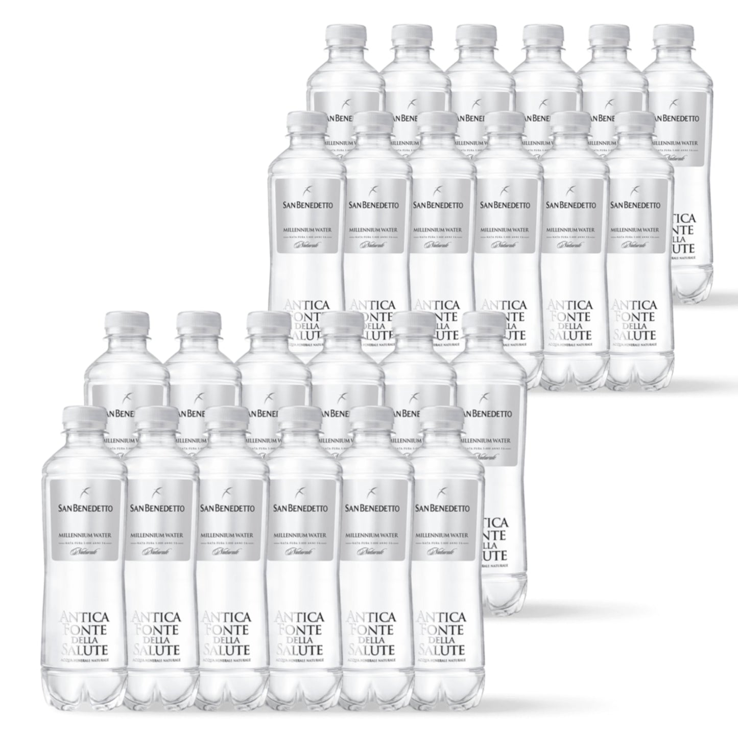 Acqua San Benedetto Minerale Naturale Antica Fonte della Salute | Premium Water | Confezione da 24 Bottiglie in PET da 400ml